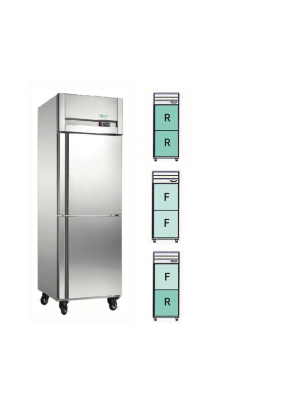 Upright 2 Door Chiller / Freezer / Combo